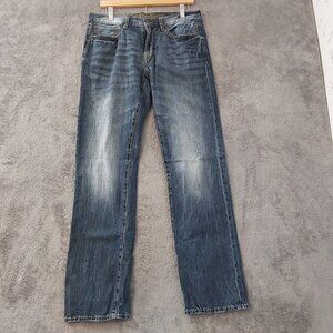 American Eagle Original Straight Jeans Mens 32x34 Blue Denim 100% Cotton